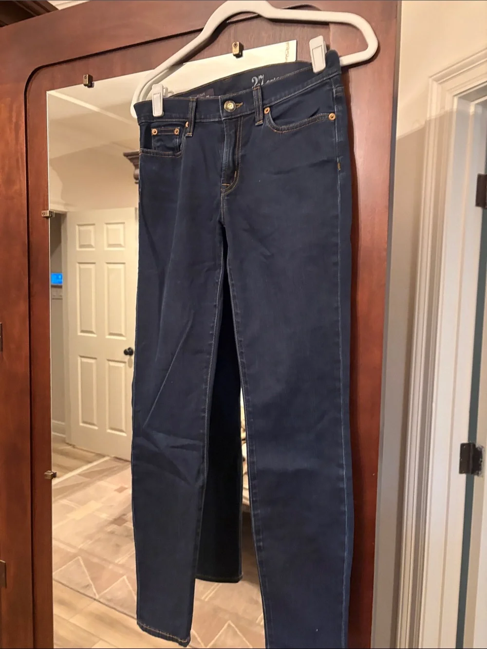 J Crew Ankle - Dark Blue Women's Slim Jeans